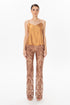 Soft V-Neck Chain Hanging Blouse
